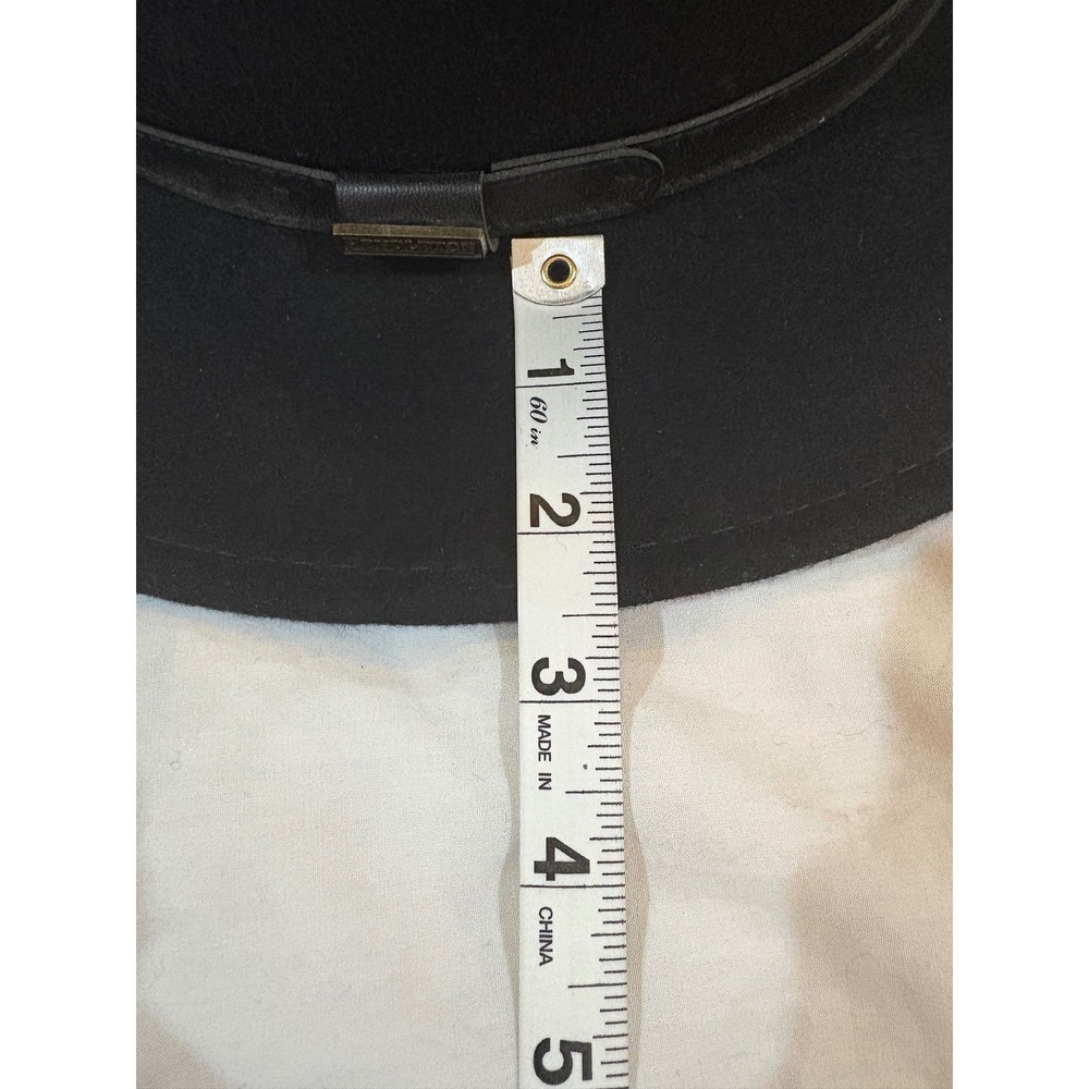 Pendleton Black Wool Fedora Hat Small Leather Ban… - image 7